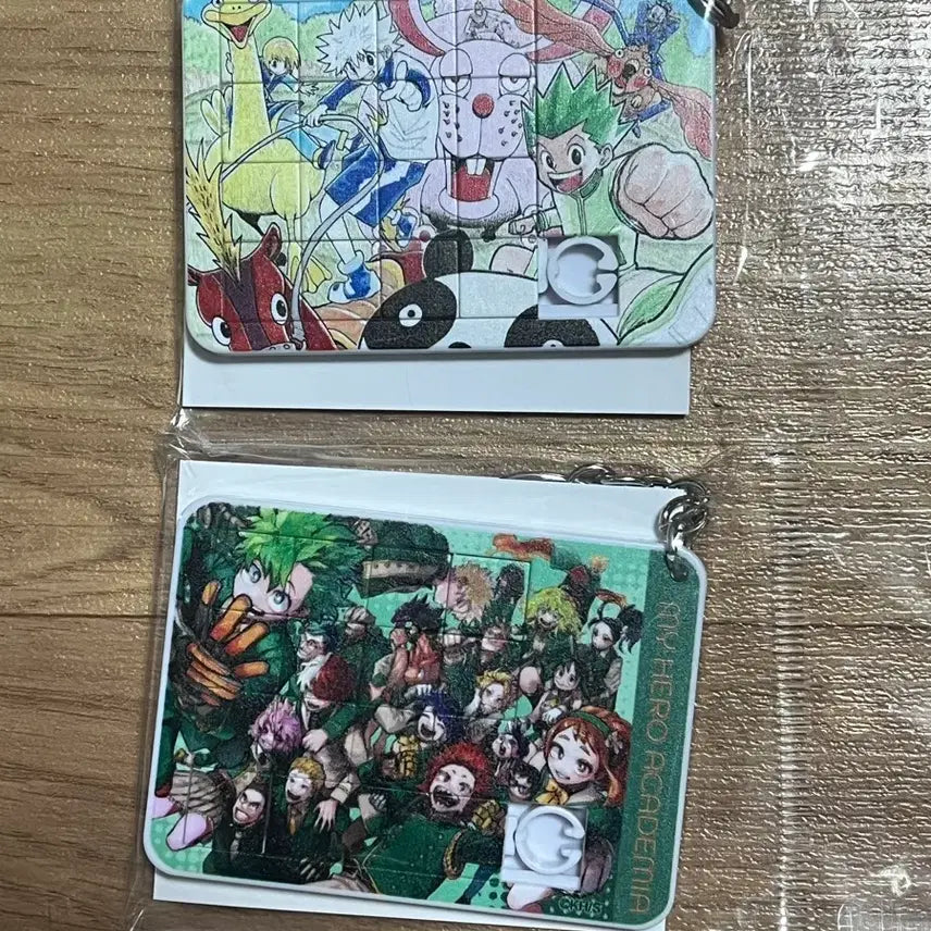 [BUNJANG] My Hero Academia & Hunter x Hunter Jump Shop Slice Puzzle Keychain Set / 나히아 헌터헌터 점프샵 슬라이스 퍼즐키링