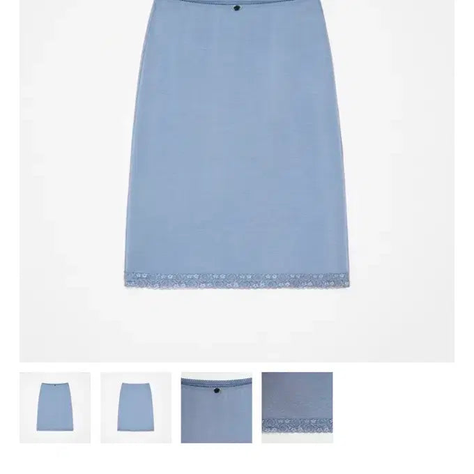[BUNJANG] Sellynlion Rose Lace Midi Skirt (Blue) / 셀리앤리옹 rose lace skirt (blue) 스커트