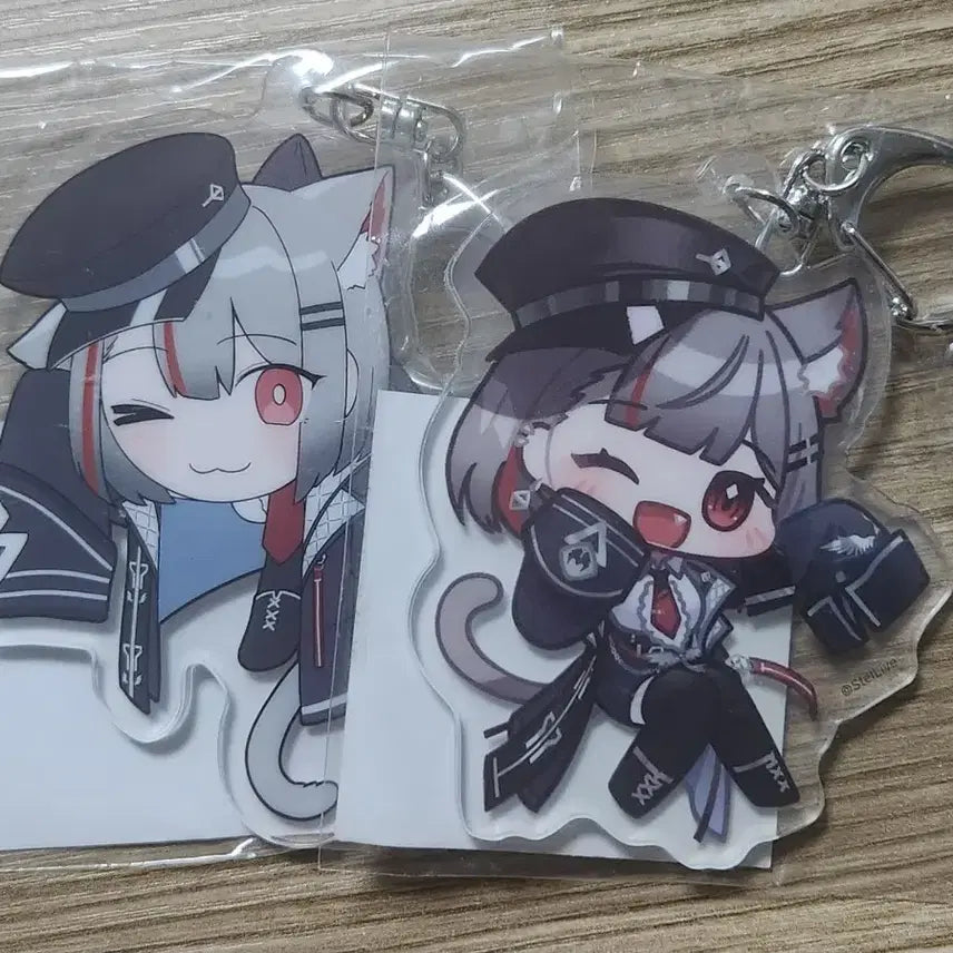 [BUNJANG] Stellive Nene Komashiro Acrylic Keyring Set (2 Types) / 스텔라이브 네네코마시로 아크릴 키링 2종