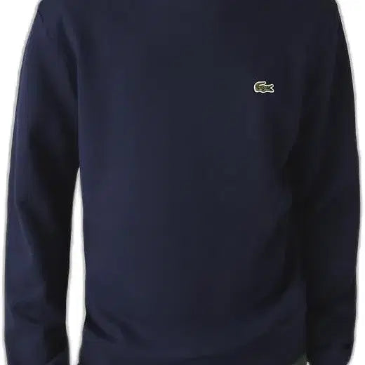 [BUNJANG] Lacoste Basic Crewneck Sweatshirt Navy / 라코스테 베이직 크루넥 스웻맨투맨 티셔츠 SH2564-11 166 네이비