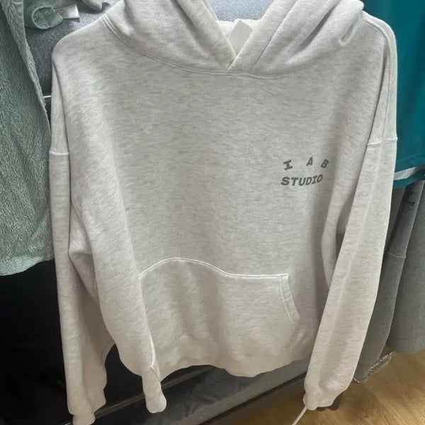 [BUNJANG] Iapp Studio Hoodie Light Gray / 아이앱스튜디오 후드티