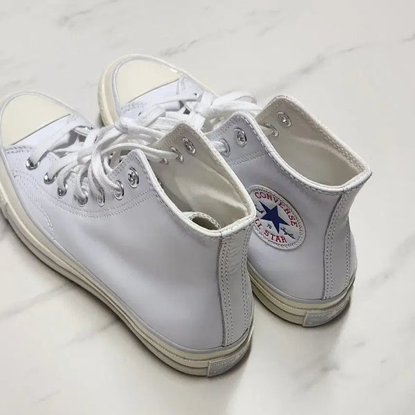[BUNJANG] Converse Chuck Taylor High White Leather / 컨버스 척테일러 하이 화이트 레더