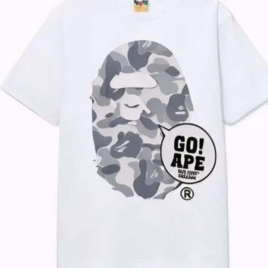 [BUNJANG] BAPE Harajuku White T-Shirt L Size / [새상품] 베이프(BAPE) 하라주쿠 화이트 반팔 L사이즈 판매합니다