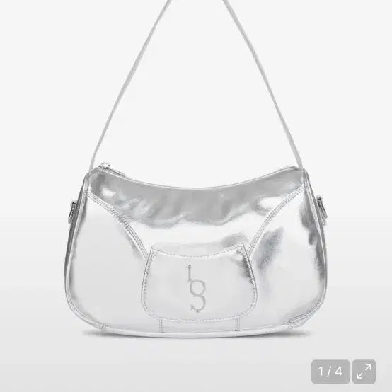 [BUNJANG] Illygo Silver Shoulder Bag / 일리고 실버 숄더백