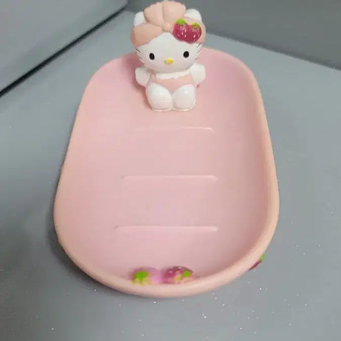 [BUNJANG] Vintage Hello Kitty Strawberry Soap Dish / 고전키티 비누트레이