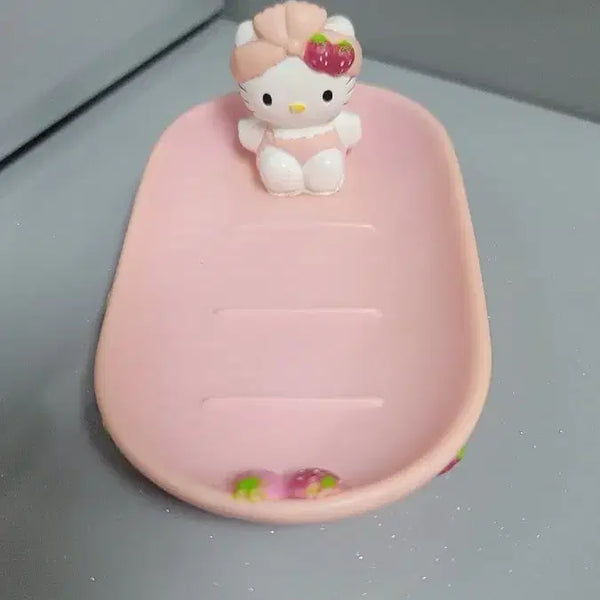 [BUNJANG] Vintage Hello Kitty Strawberry Soap Dish / 고전키티 비누트레이