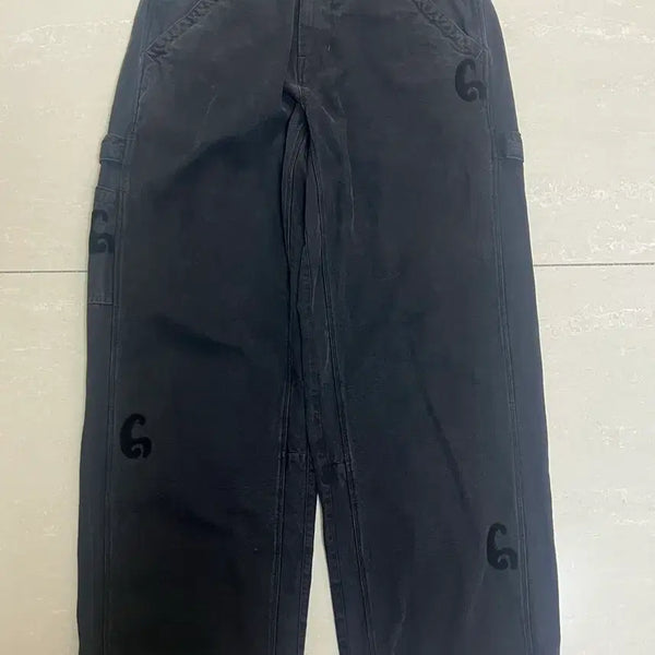 [BUNJANG] POLIUTER Patched Hammer Dark Charcoal Navy Pants / [2]폴리테루 패치드 해머 다크차콜네이비
