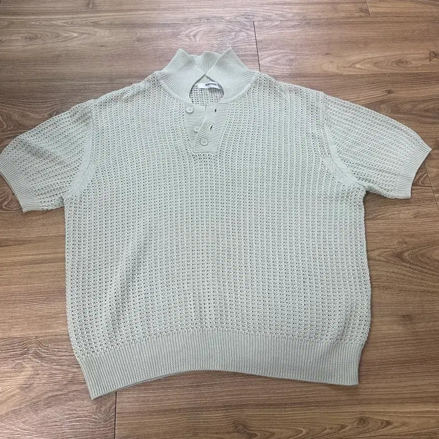 [BUNJANG] 8seconds Punching Short Sleeve Knit Mint L / 에잇세컨즈 펀칭 반팔니트 민트 L