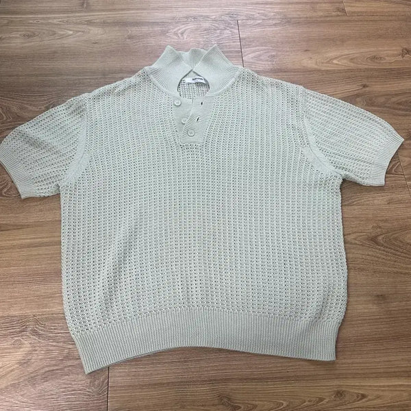 [BUNJANG] 8seconds Punching Short Sleeve Knit Mint L / 에잇세컨즈 펀칭 반팔니트 민트 L