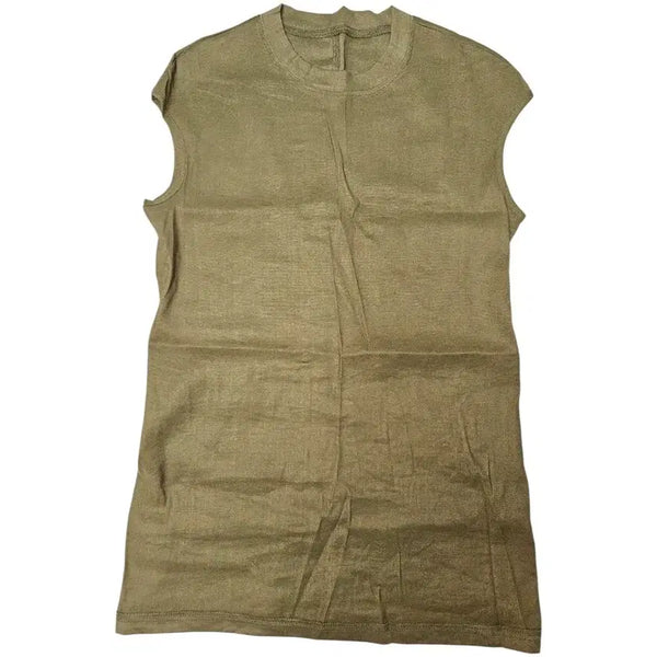 [BUNJANG] Rivergen Linen Sleeveless Shirt - Beige, Size M / 리버젠 린넨 민소매 셔츠 M