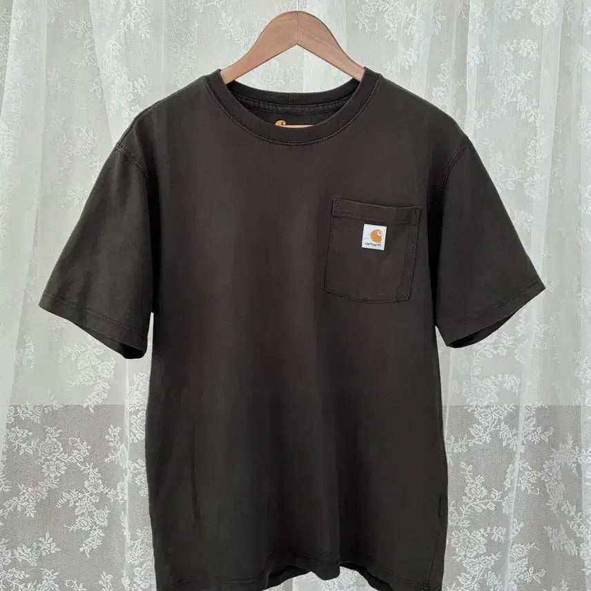 [BUNJANG] Carhartt Short Sleeve T-Shirt Brown / M) 칼하트 반팔 티셔츠 브라운