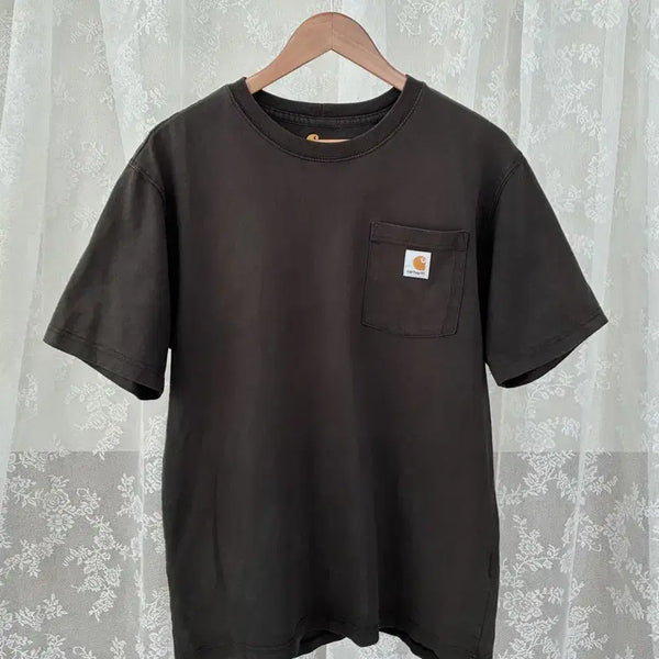 [BUNJANG] Carhartt Short Sleeve T-Shirt Brown / M) 칼하트 반팔 티셔츠 브라운