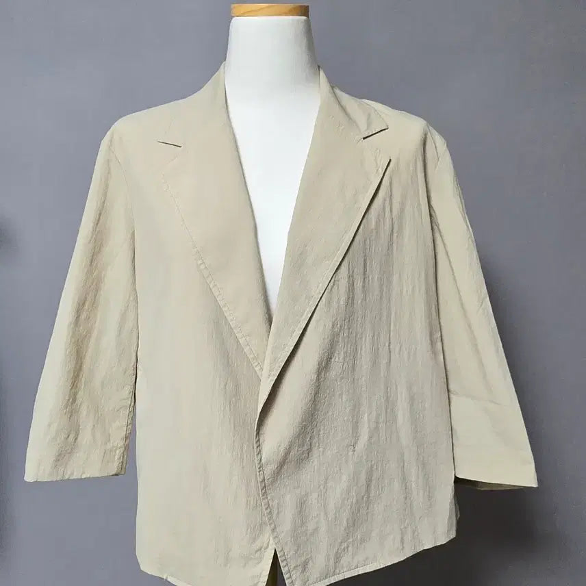 [BUNJANG] She's Miss Beige Linen Jacket Size 66 / 쉬즈미스 베이지 린넨 쟈켓 66