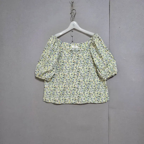 [BUNJANG] List Floral Pattern Blouse / 리스트 잔꽃무늬 블라우스 66   n7700