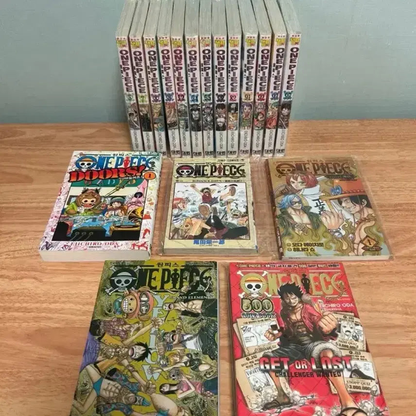 [BUNJANG] One Piece Manga Bundle Set (18 Volumes) / 일괄) 원피스 총 18권 만화책, 원서 1권, 퀴즈북, 도어