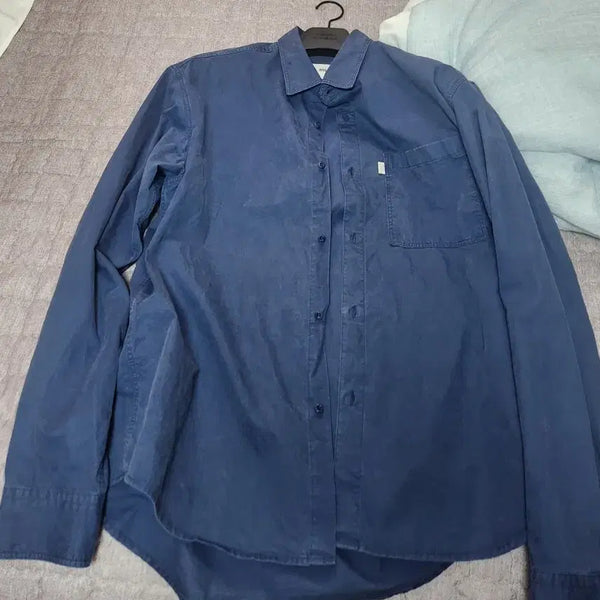 [BUNJANG] Ryoo Washed Shirt Blue / L사이즈) ryoo 워시드 셔츠 (블루)