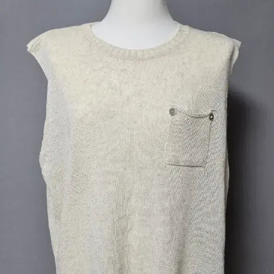 [BUNJANG] Mizensence Ivory Pocket Knit / 미센스 아이보리 포켓 니트