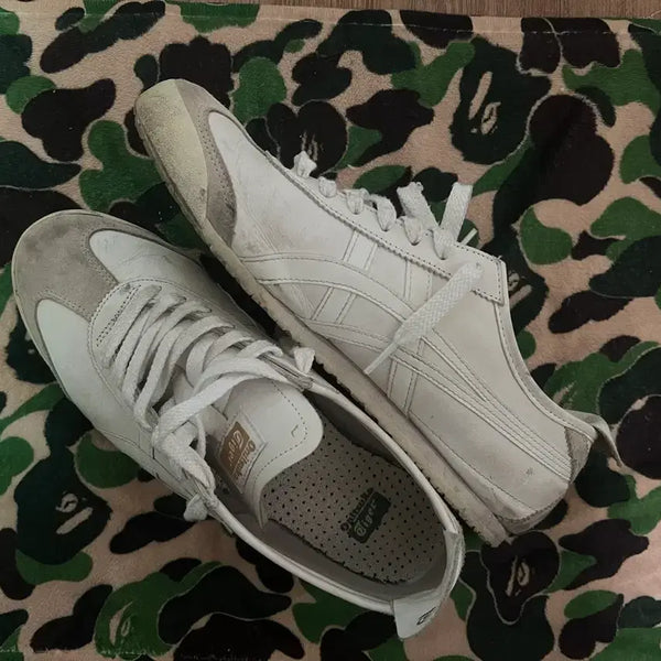 [BUNJANG] Onitsuka Tiger Mexico 66 White Sneakers / 오니츠카타이거 멕시코 66 화이트