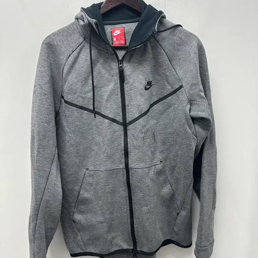 [BUNJANG] Nike Tech Fleece Zip-Up Hoodie Grey 105 / <만원빈티지 최저가>나이키 테크 플리스 후드 집업 그레이 105