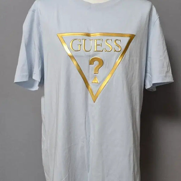 [BUNJANG] Guess Gold Logo Short Sleeve T-Shirt L / 게스 금색로고 반팔티
