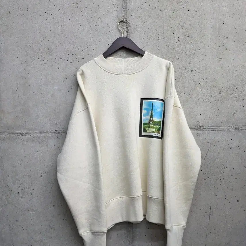 [BUNJANG] Ami Eiffel Tower Oversized Sweatshirt T-Shirt / [S](새상품)AMI 아미 오버핏  에펠탑 맨투맨 티셔츠