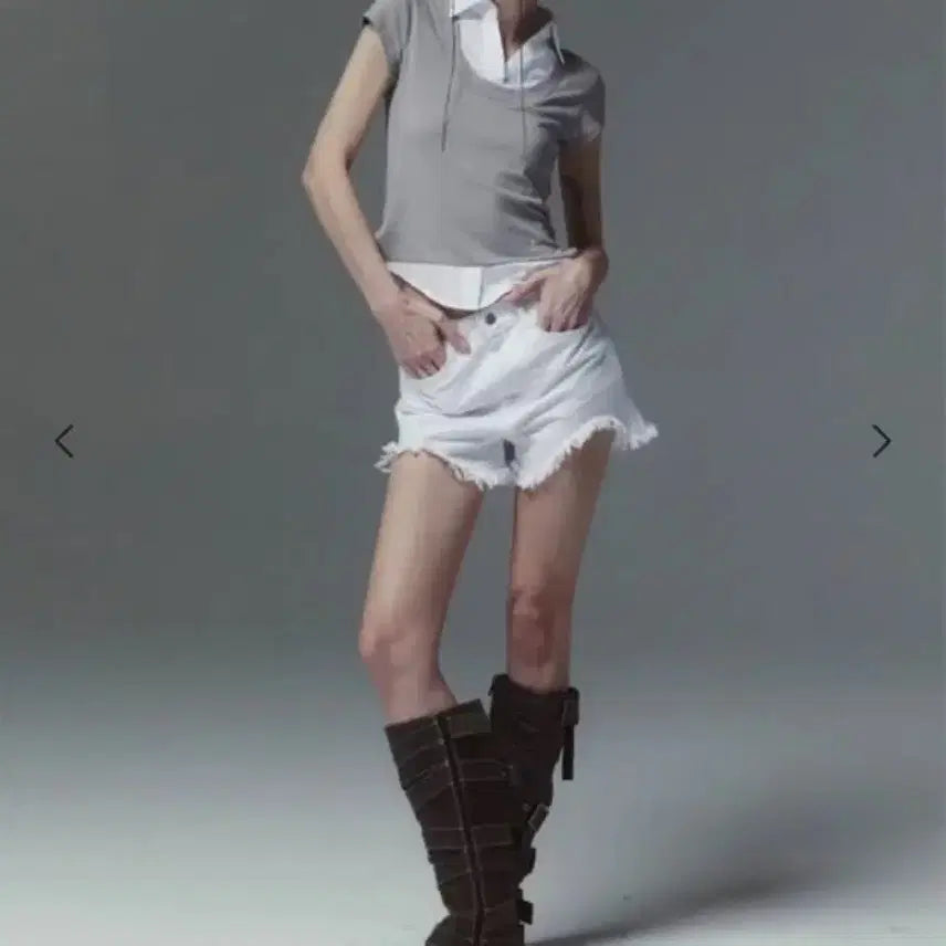 [BUNJANG] INEGI Deep Short Pants White / 이네기 딥 숏 팬츠 화이트