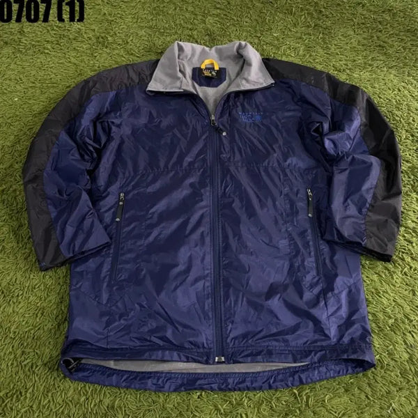 [BUNJANG] Mountain Hardwear Zip-Up Windbreaker Jacket - Men's XL (Navy/Black) / 마운틴하드웨어 집업 자켓 바람막이 남성용 네이비/블랙 XL
