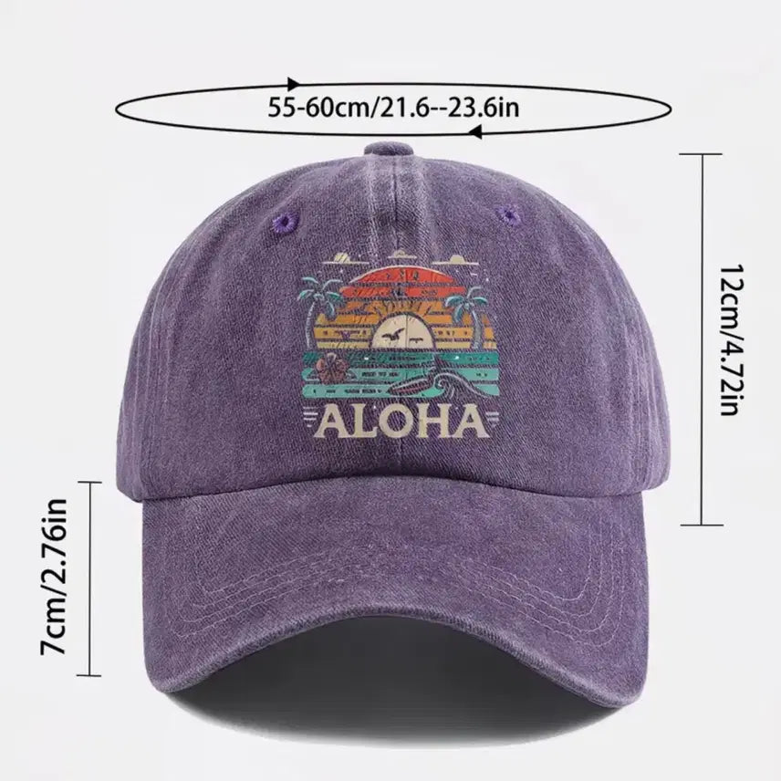 [BUNJANG] ALOHA Hawaii Printing Snapback Cap / 스냅백 ALOHA 하와이 프린팅 캡 모자