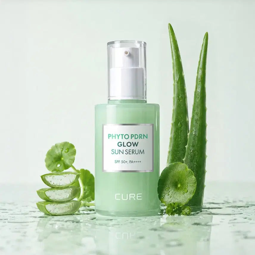 [BUNJANG] Kim Jung Moon Aloe Cure Phyto PDRN Glow Sun Serum SPF 50+ PA++++ 50ml / [새상품]김정문알로에 큐어 피토 피디알엔 글로우 선세럼