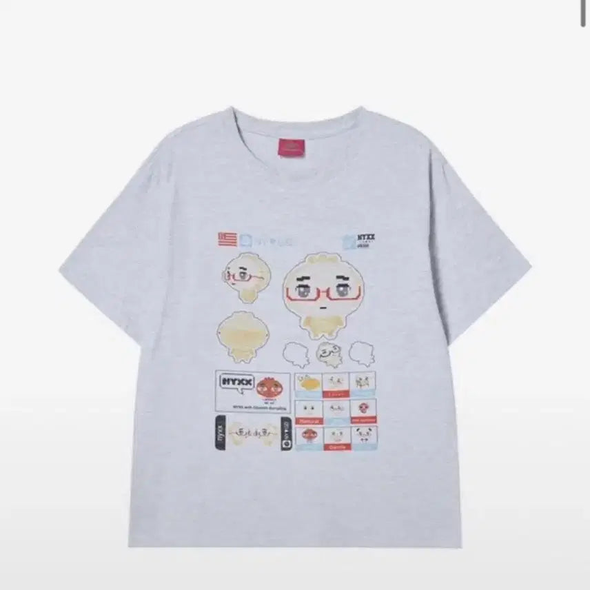 [BUNJANG] ANNEGMAENDOO NYXX T-Shirt (M) / 안경만두 티셔츠 엔와이엑스엑스