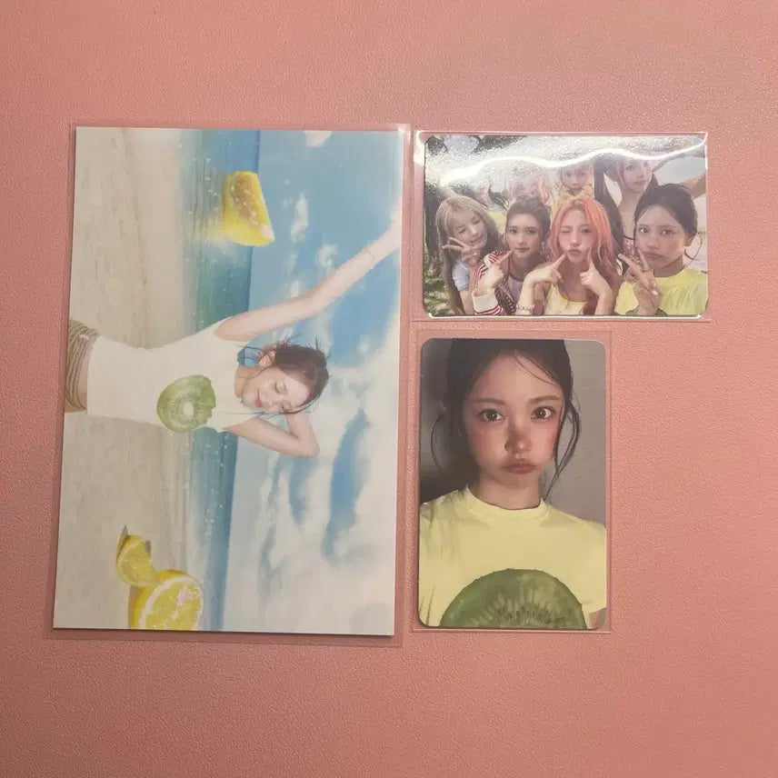 [BUNJANG] Hats to Hearts Lemon Tang Beach Album Carmen Photocard & Postcard Set / 하츠투하츠 레몬탱 beach 앨범 카르멘 포카, 엽서 세트