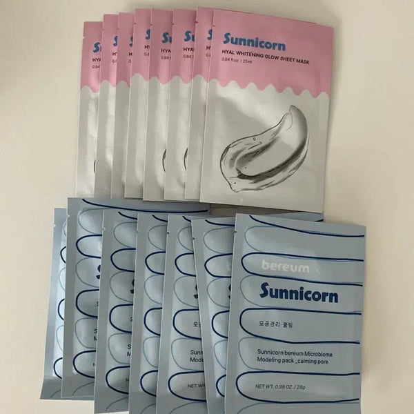[BUNJANG] Sunnycone Modeling Mask & Whitening Mask Bundle Set / 써니콘 모델링팩7매+화이트닝팩8매 일괄판매