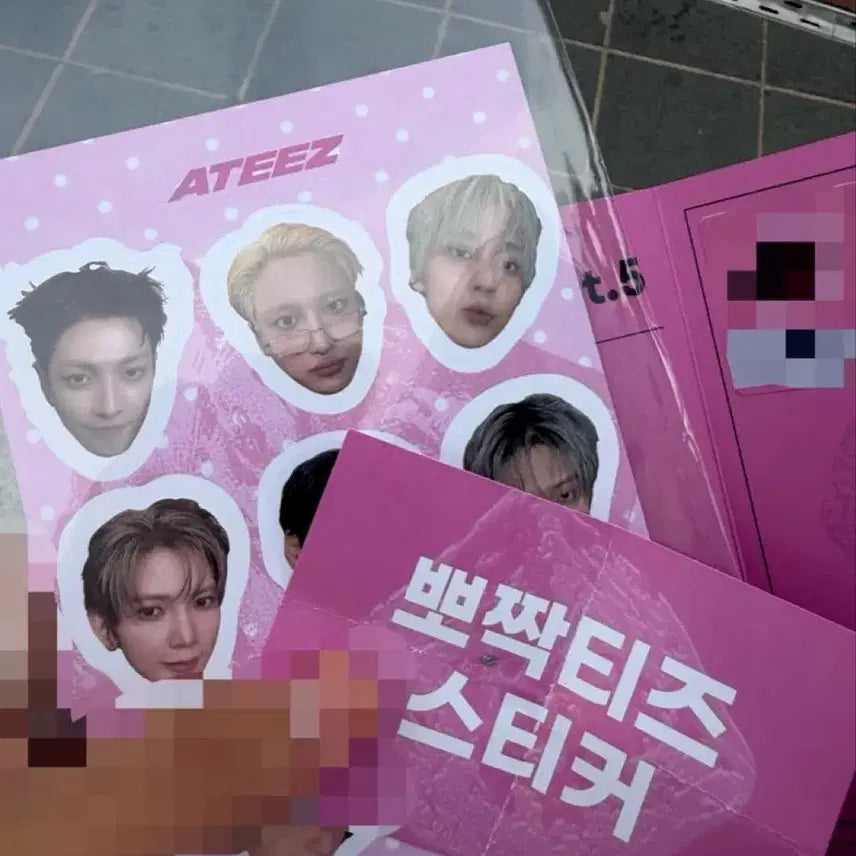 [BUNJANG] ATEEZ BAD Pre-recording Lucky Draw Sticker / 에이티즈 BAD 사녹 럭드 럭키드로우 뽀짝티즈 스티커