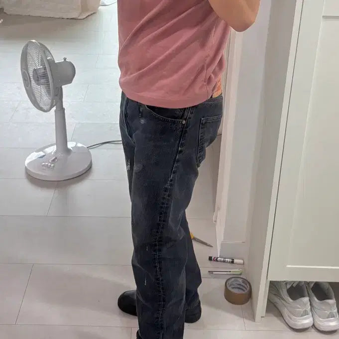 [BUNJANG] Levi's 501 Black Denim Pants 34x30 / 리바이스 501 블랙 데님팬츠 흑청 34x30