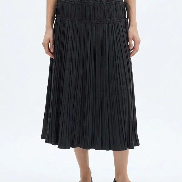 [BUNJANG] O.S. (Ozscecon) Pleated Skirt Beige / 오즈세컨 플리츠스커트 베이지