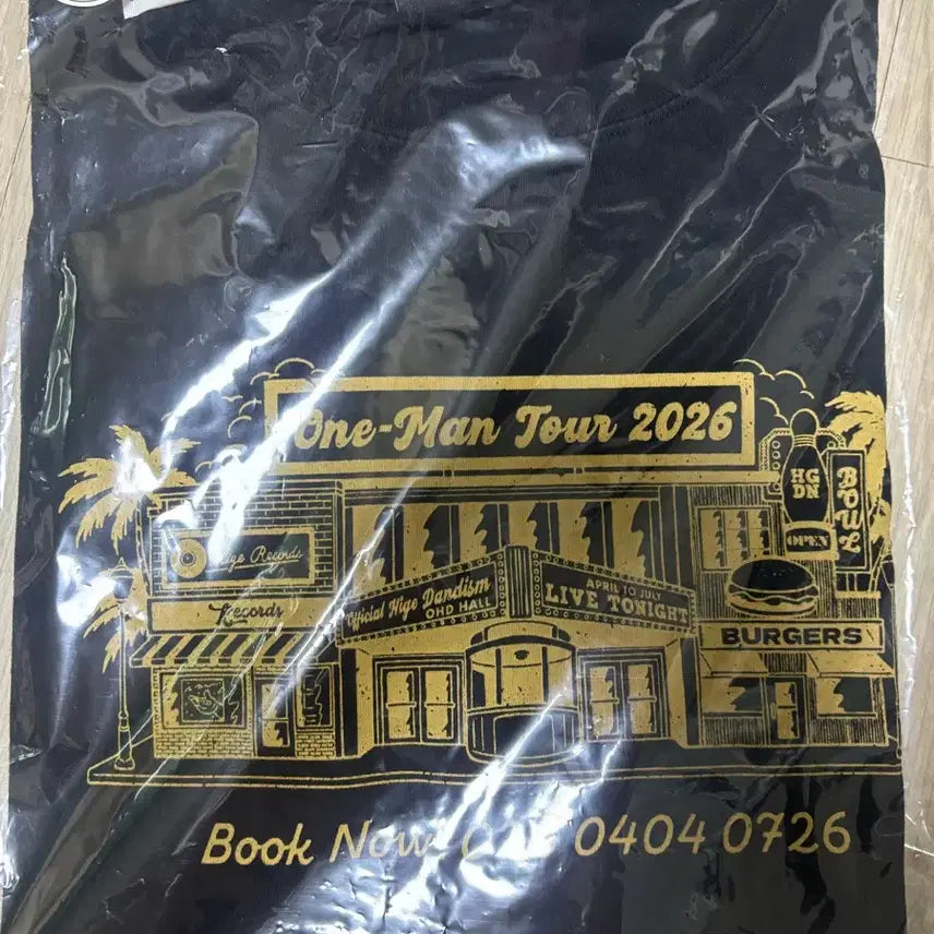 [BUNJANG] Official Higedandism One Man Tour T-Shirt Black L / 오피셜 히게단디즘 원맨투어 반팔티 블랙 L