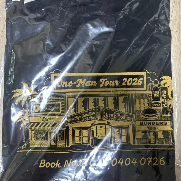 [BUNJANG] Official Higedandism One Man Tour T-Shirt Black L / 오피셜 히게단디즘 원맨투어 반팔티 블랙 L