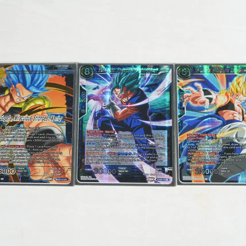 [BUNJANG] Dragon Ball Bandai Namco Authentic North American Edition Vegito/Gogeta Ultra Rare Cards (3 Types) / 드래곤볼 반다이남코 정품 북미판 '베지트', '오지터' 초레어 카드 3종
