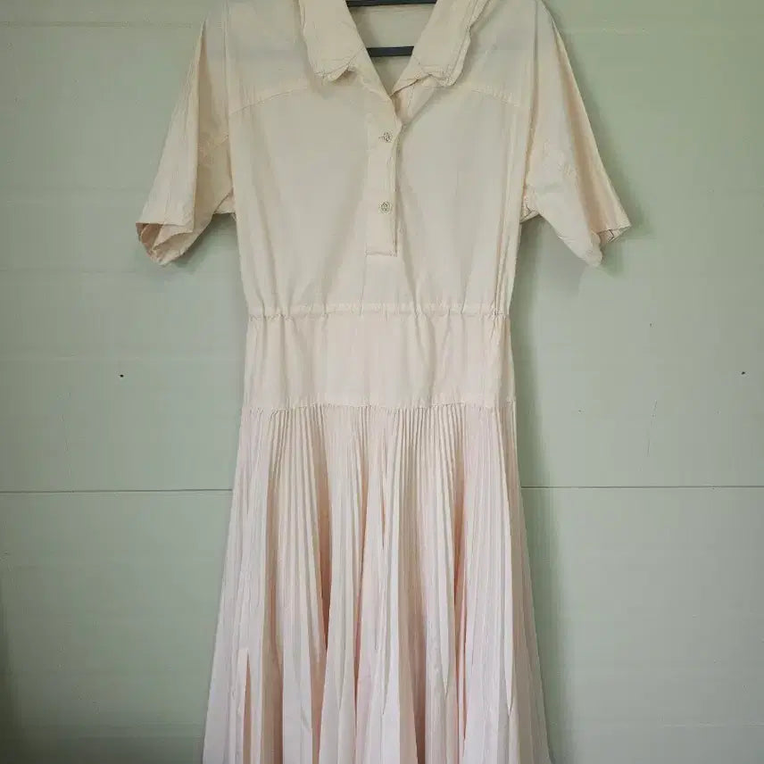 [BUNJANG] Mine by Handsome Pleated Dress / 한섬 마인 플리츠 원피스
