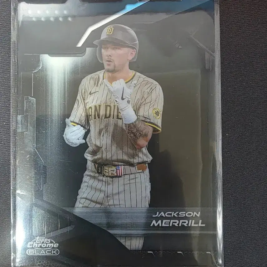 [BUNJANG] Topps Chrome Black Jackson Merrill San Diego Padres Trading Card / 탑스 크롬 블랙 샌디에이고 잭슨 메릴