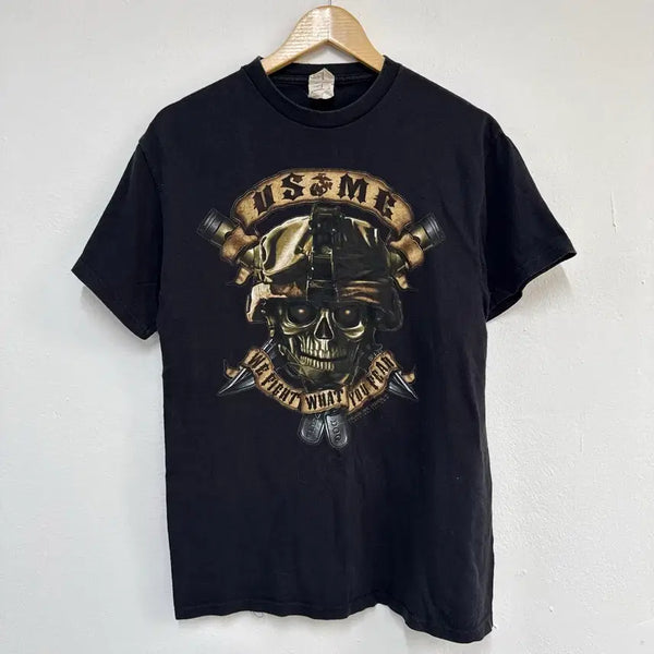 [BUNJANG] 00s Delta Skull Printing T-Shirt / 00s 델타 스컬 프린팅 반팔