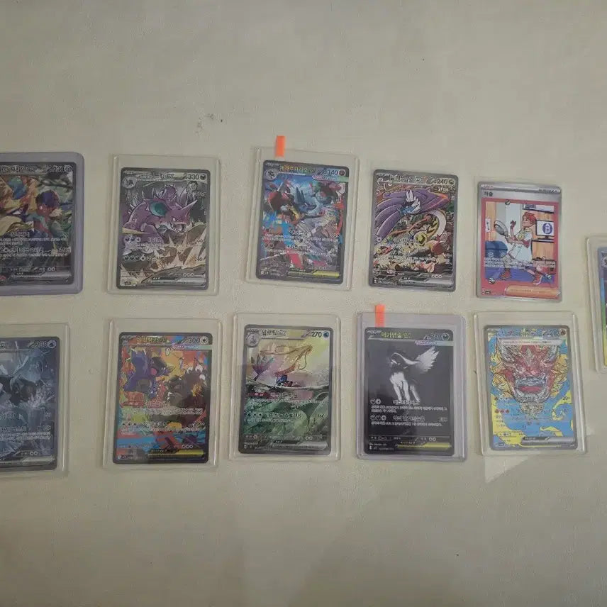 [BUNJANG] Pokemon Card Lot with Mega Lucario & Milotic SAR (11 Types) / 포켓몬카드 메가루카리오&밀로틱sar 포함 11종팔아요