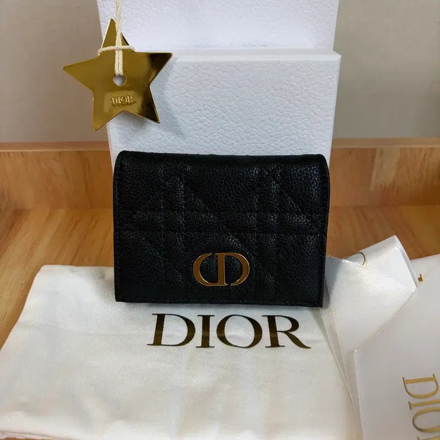 [BUNJANG] Dior Caro XS Wallet Black Grained Calfskin / [S+급/풀구성] 디올 카로 글리신 카드지갑