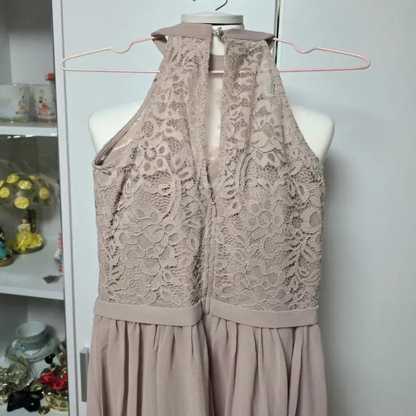 [BUNJANG] Little Mistress Sleeveless Halter Ballerina Dress UK8 / 영국 브랜드 Little Mistress 나시 홀터 발레리나 원피스