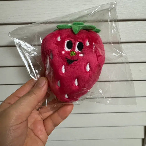 [BUNJANG] Grandy Strawberry Mini Pouch with Keyring / 그라디 스트로베리 딸기 키링 미니 파우치 무료배송 네고가능