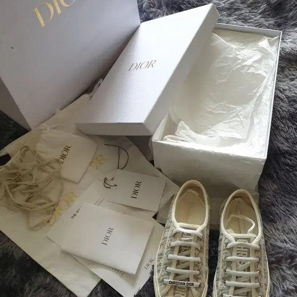 [BUNJANG] Dior B23 Oblique Sneakers Stone Grey / 디올 오블리크 워크앤디올 스니커즈 37.5