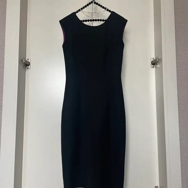 [BUNJANG] K-ri Elegant Dress Black Italian Polyester / 케이리 우아 원피스. 마른44