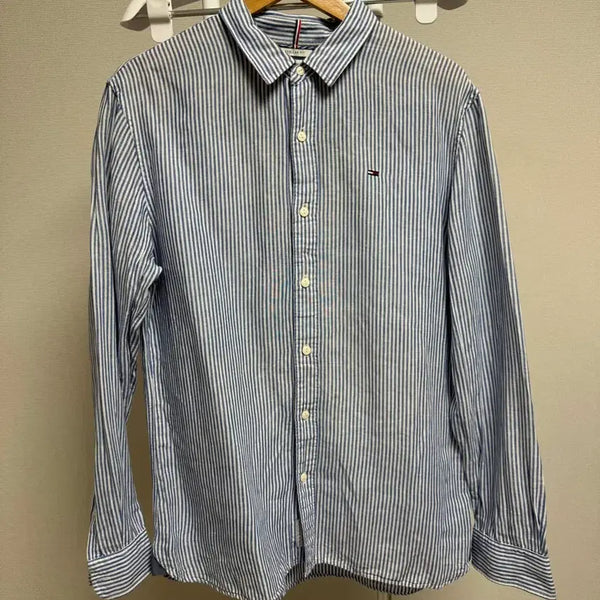 [BUNJANG] Tommy Hilfiger Linen Shirt XL / 타미힐피가 린넨 셔츠 XL사이즈