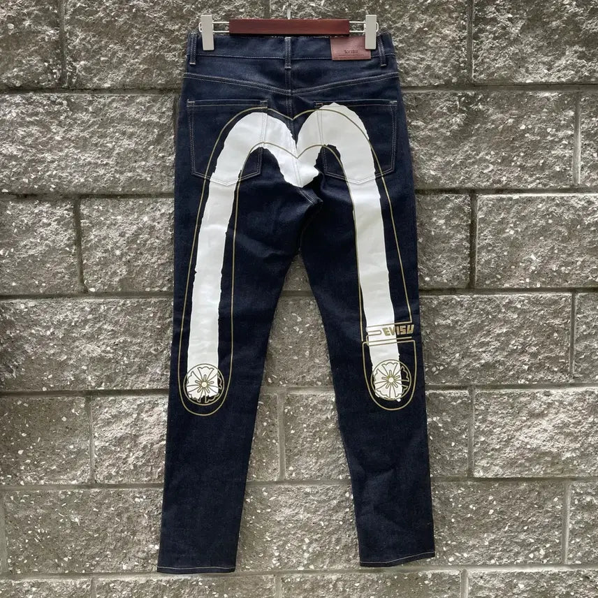 [BUNJANG] Evisu Indigo Big Logo Jeans / [30] EVISU INDIGO BIG LOGO PANTS