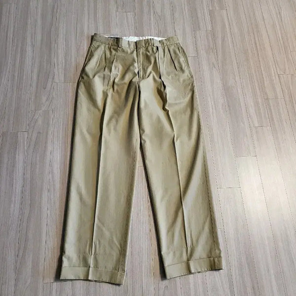 [BUNJANG] Polo Ralph Lauren Silk Blend Two-Pleat Chino Trousers / 폴로 랄프로렌 투턱 치노 팬츠 바지 실크 혼방 슬랙스 트라우저 33~34